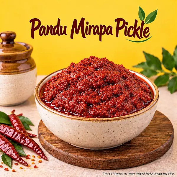 Pandu Mirapa (Ripe Red Chilli) Pickle